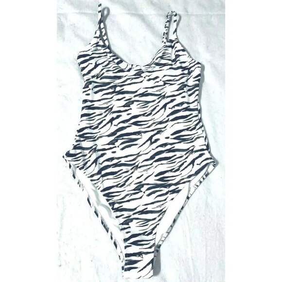 Topshop Other - NEW Topshop Womens Size 4 Animal Print One Piece Swimsuit Adjustable Straps